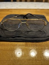 Vintage 1980s 130 Rodenstock Corsar Aviator Eyeglasses 14 R Gold Made In Germany