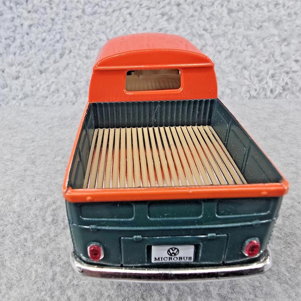 Autobús Volkswagen Kinsmart 1963 1:34 diecast doble cabina camioneta VW retroceso Foto 4 de 4
