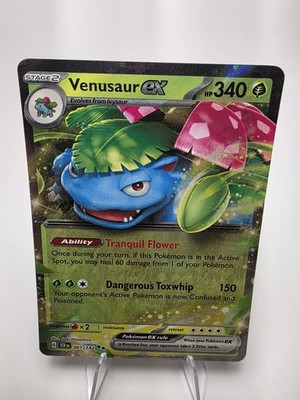 Venusaur ex 001/142 SV07: Stellar Crown Double Rare - NM