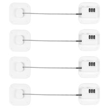 White Refrigerator Lock, Heavy Duty Fridge Lock, Safety Lock, Combination Lock f