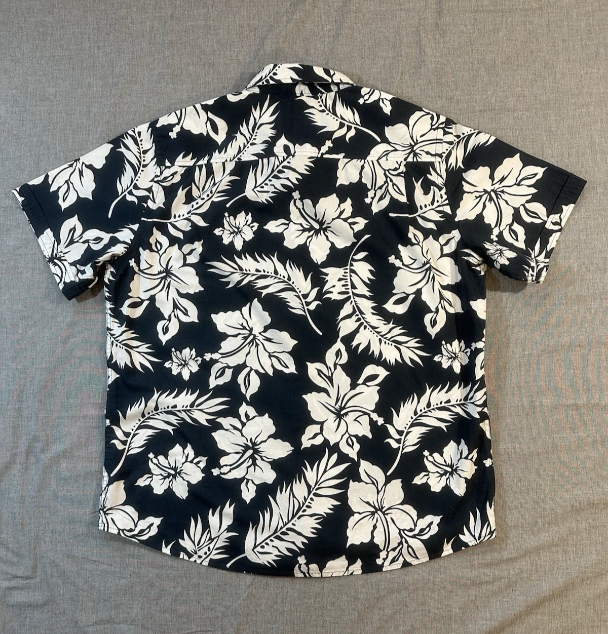 Weatherproof Vintage Navy Tropical Shirt Size XL Button Up Down Shirt Hawaiian