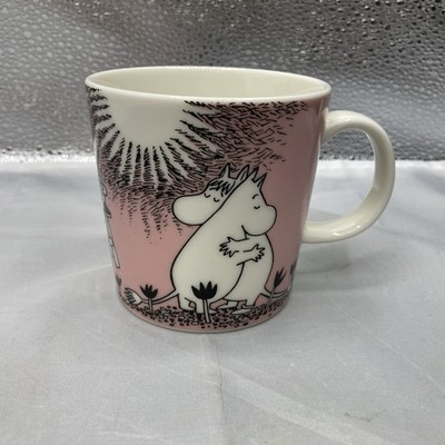 Moomin Arabia Finland. Love Rakkaus Pink Mug Cup Hilja Liukko Sundstrom NEW