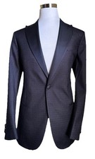 NWT 3795 Giorgio Armani Men Tuxedo Jacket Blazer Blue 42 US/52 Eu Italy