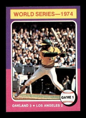 1975 Topps #461 Reggie Jackson WS1 NM X3651248