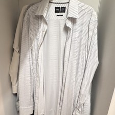 BOSS White Button-Down Shirt Size Large