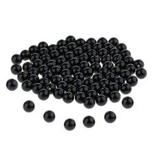 100 St&uuml;cke schwarze Sicherheitsaugen Plastikaugen Puppenproduktionswerkzeug