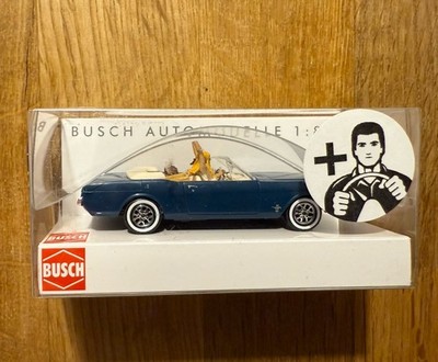 Top: Busch 47528 Ford Mustang Cabrio 64 mit Figuren Automodell 1:87 OVP!