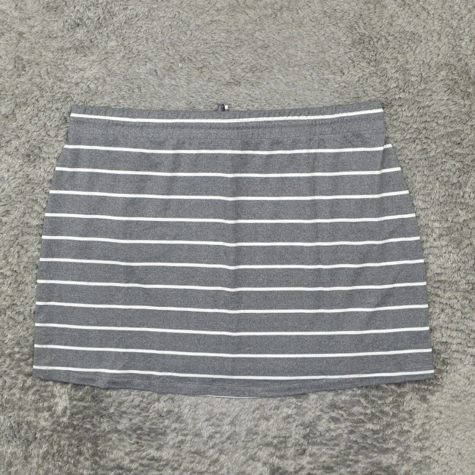 Torrid Women's Size 4 Straight & Pencil Skirt Gray Polyester Pull On Striped - Image 3 of 4