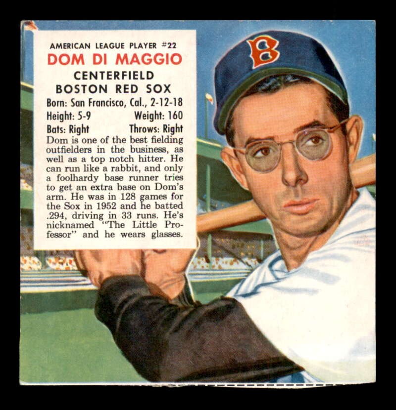 1953 Red Man AL #22 Dom DiMaggio   VGEX J3605022