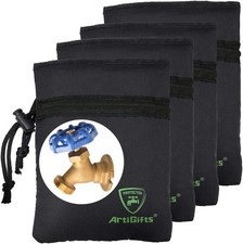Outdoor Faucet Covers for Winter Freeze Protection Set of 4, 5.9" x 7.7"