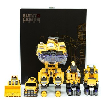 Mecha Invasion Devastator GLA01-06Y Yellow Version G2 GIANT LEGION Set of 6 toy