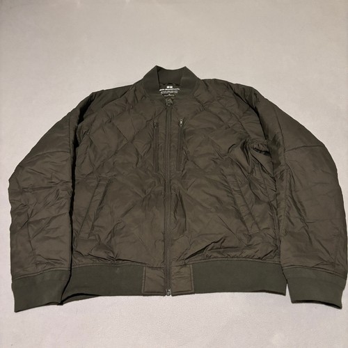 Uniqlo Mens White Mountaineering Recycled Hybrid Down Jacket Large Olive Green
