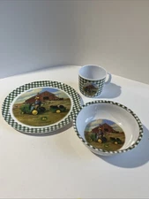 John Deere 3pc Dish Set By Gibson