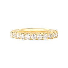 14K Yellow Gold Round Natural Diamond Wedding Band GP27-2.5mm50 -Y
