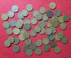 1889 Indian Head One 1c Cent Lot Of 55 Coins