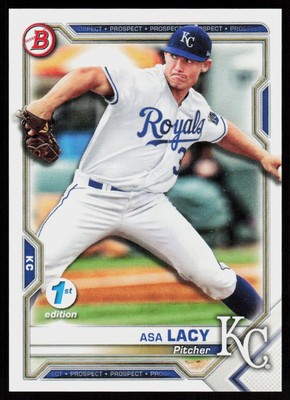 2021 Bowman 1st Edition Asa Lacy #BFE-83 BASEBALL CARD Kansas City Royals