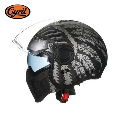 DOT and Ece-R22/05 Approved Double Lens Full Face Motorcycle Helmet Open Face