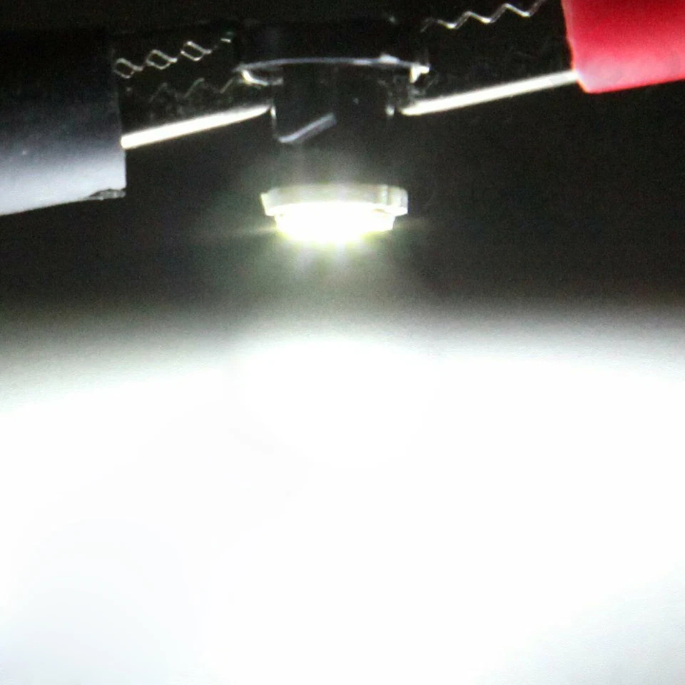 5Pcs T5 Neo Wedge 1-5050-SMD LED White Dash A/C Climate Control Light Bulbs 12V - Image 4 of 4