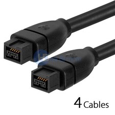 4x FireWire Cable 6 FT 800 Bilingual FireWire iLink DV Cable 9P to 9Pin 6 FT