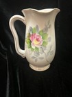 VINTAGE Ucagco Japan Ceramic Mini Vase Floral Pitcher - Gold Accents - 5” — photo 2