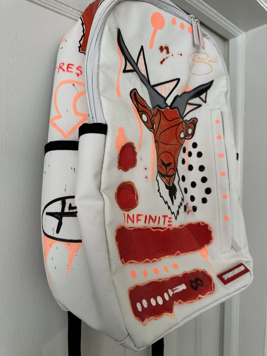 SPRAYGROUND G.O.A.T DLXSV BACKPACK SIGNED BY ARTIST