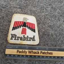 Vintage Firebird Patch Car Auto Pontiac 80s Stained AE4b