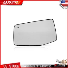Left Side Mirror Glass Heated with Blind Spot Fit 2019-2025 GMC Sierra 1500 OEM