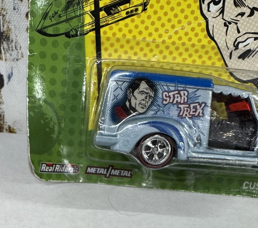 Chevy Hot Wheels Real Riders Star Trek Scotty Custom '52 NUEVO paquete dañado Foto 4 de 4