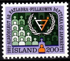 Iceland 1981 - International Year for Disabled Persons - MNH