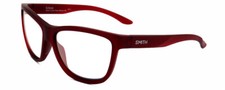Smith Eclipse-LPA Designer Reading Glasses Matte Crystal Maroon Red Cat Eye 58mm