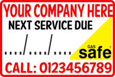 Gas Safe Register Stickers Leave Name and Number on Site Get Repeat Service Work