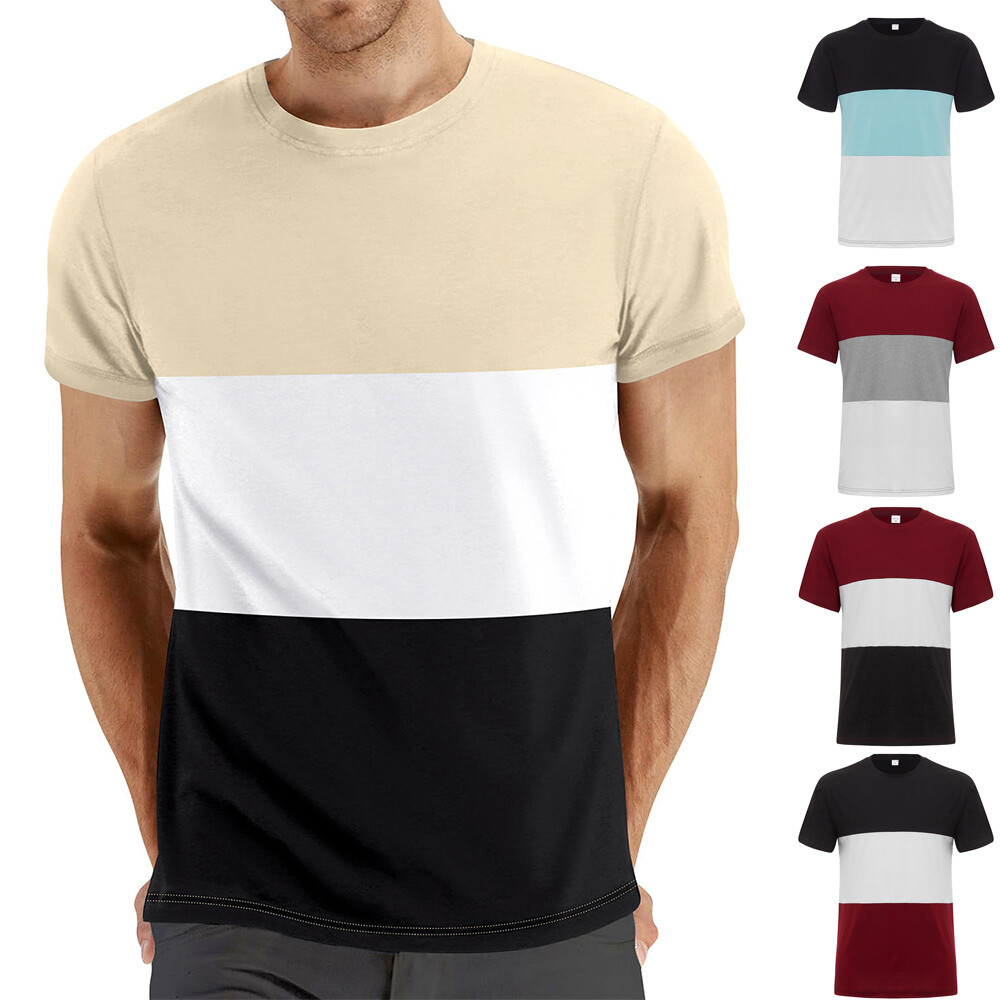 ALTRA T shirt manica corta a righe per uomo maglione camicie sportive J