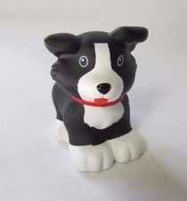 New Fisher Price Little People Black White Puppy Dog Pet For House Rare