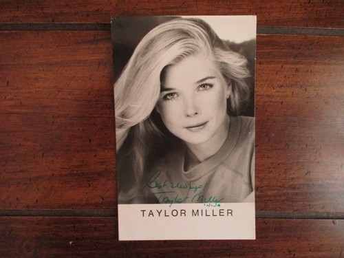 TAYLOR MILLER("All My  Children")Signed 3 1/2"  x 5 1/2"  Black/White Photo/Card - 第 1/4 張圖片