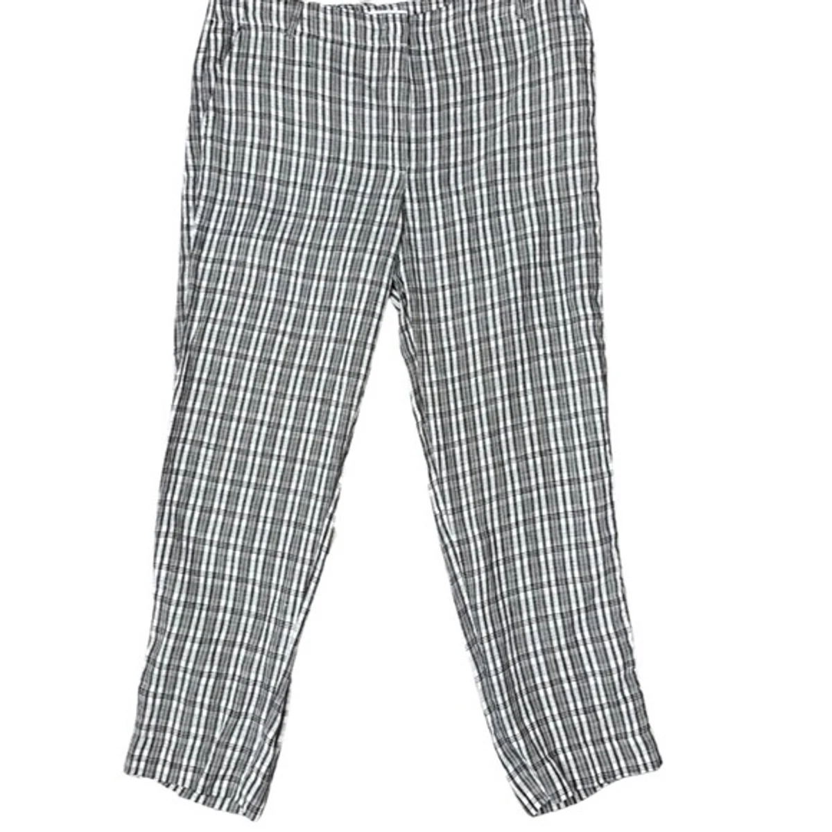 Mango clearance checkered pants