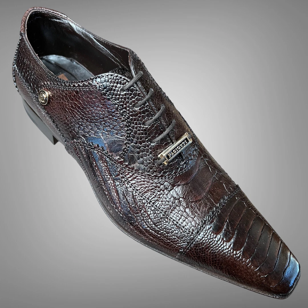 CESARE PACIOTTI FABULOUS OSTRICH OXFORDS UK 8 ITALIAN DESIGNER MENS SHOES Cesare Paciotti Luxury Italian Men main image 4