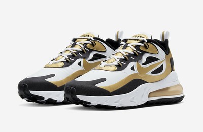 air max 270 black and white and gold