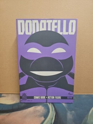 BST AXN TMNT Donatello Comic Book + Action Figure Loyal Subjects Brand 