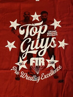 FTR Excellence Top Guys All Elite Crate T Shirt New AEW Large L