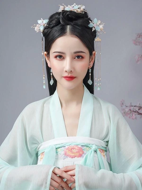 Ancient Women Girl Hanfu Tassel Hairpin Hair Stick Step Shake Fairy Headdress - Image 2 of 4