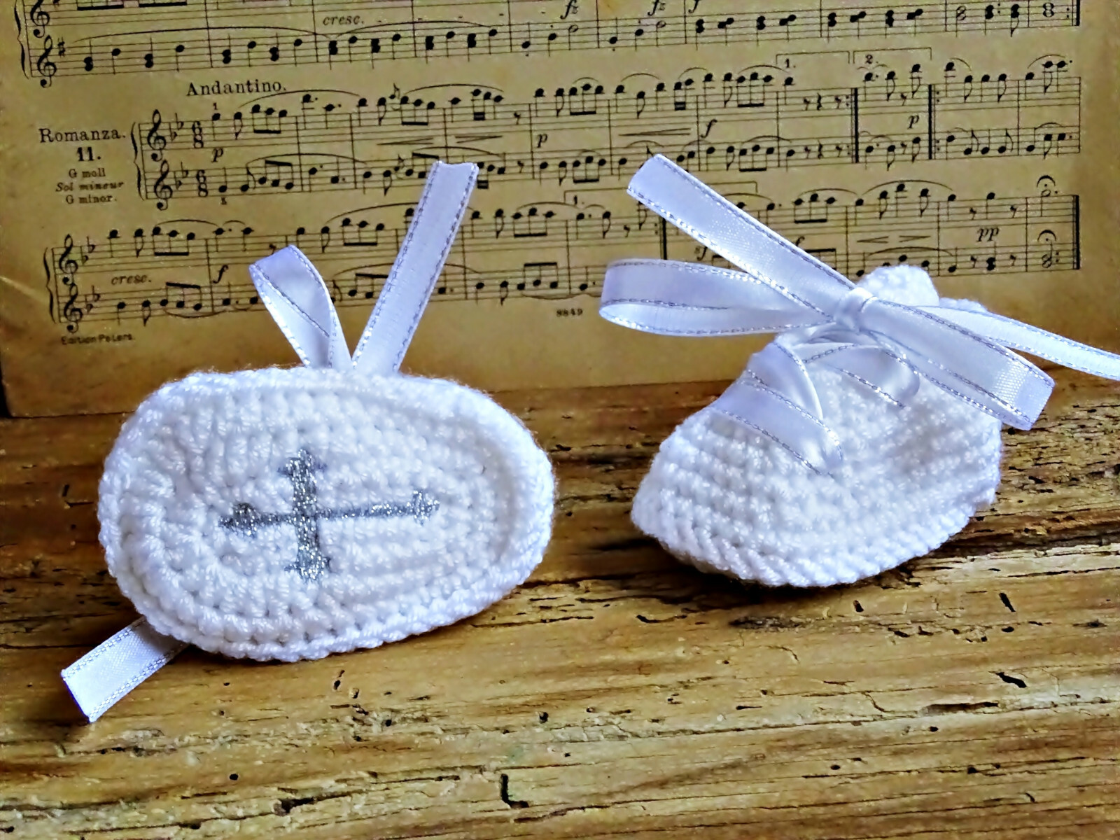 Personalized Baby Booties, Baptism baby shoes, Christening baby booties, Custom 