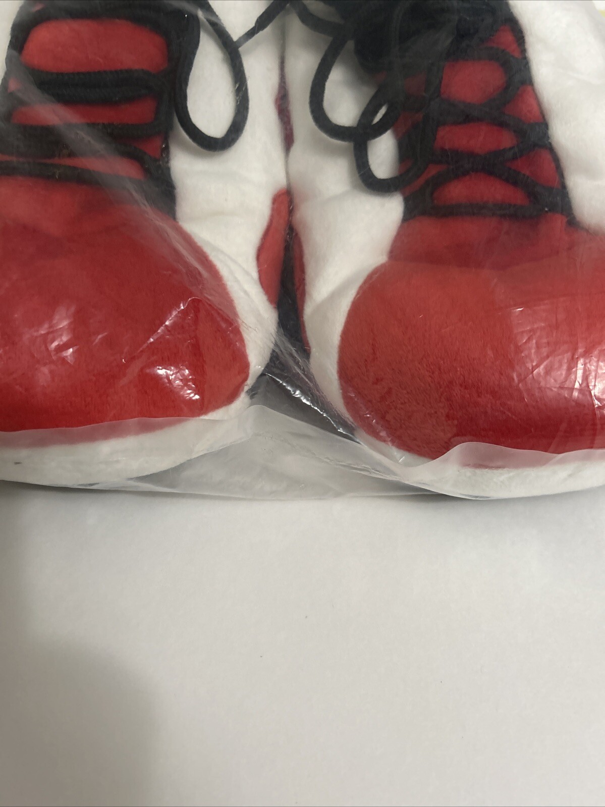 Retro Jordan 6 Puffy Sneaker Slippers Red/white/black One Size Fits All thumbnail 2