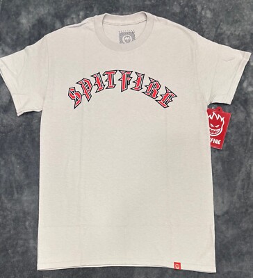SPITFIRE - OLD E TEE GREY MENS SIZE  SM AND XL
