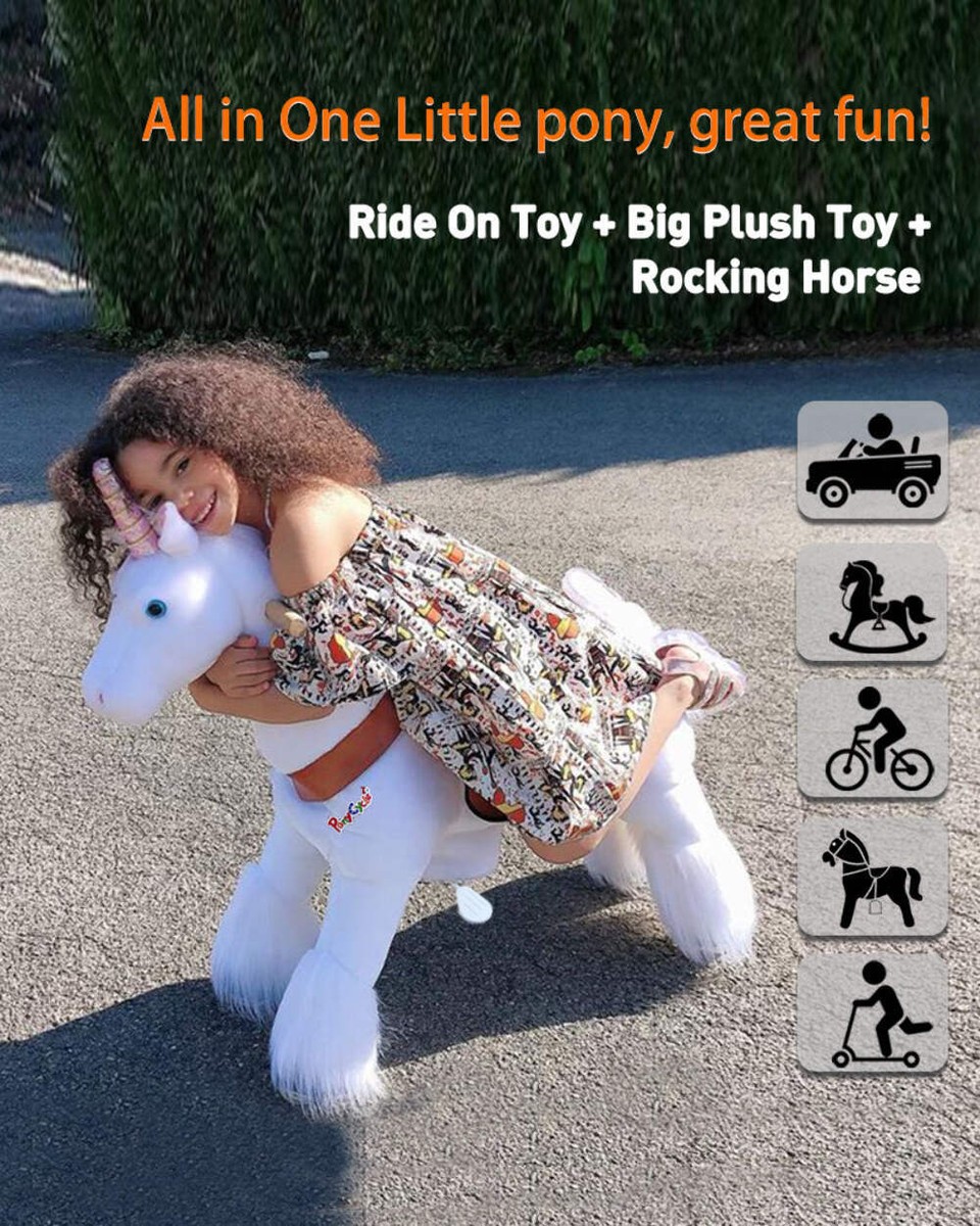 PonyCycle Unicorn UX Series Kids Manual Ride on Horse Small 3-5