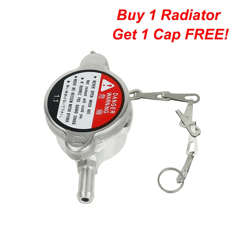 3 Row Radiator+Fan Aluminum Shroud Relay For Jeep 1987-2006 Wrangler TJ YJ L4 L6 - Image 2 of 4