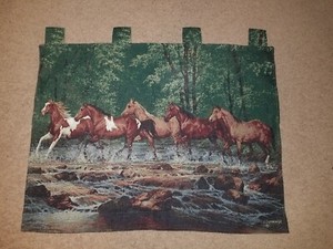 Running Horse Meadow Wall Hanging Tapestry 