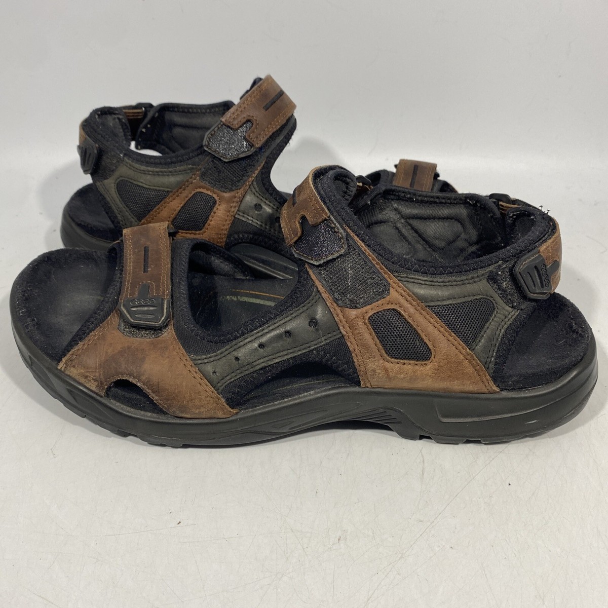 ECCO Yucatan Offroad Sport Sandals Shoes Bison Brown Black  display picture 3