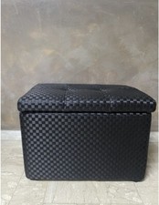 SCORRI LE FOTO ➡️panca Apribile Pouf Contenitore EcoPelle Artigianale Made Italy