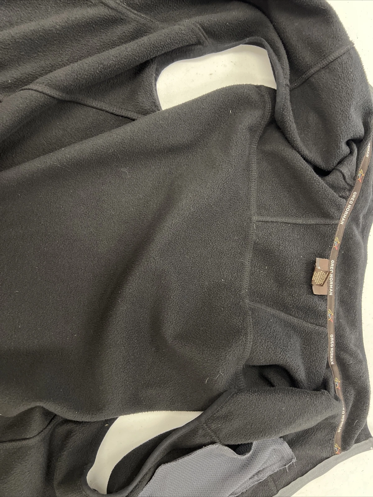Greg Norman Men's Black Zip Poly Fleece Vest Large $158 Tasso Elba - product detail image 7