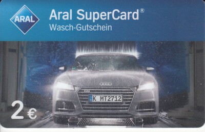 Aral SuperCard  -  Waschgutschein  -  Audi